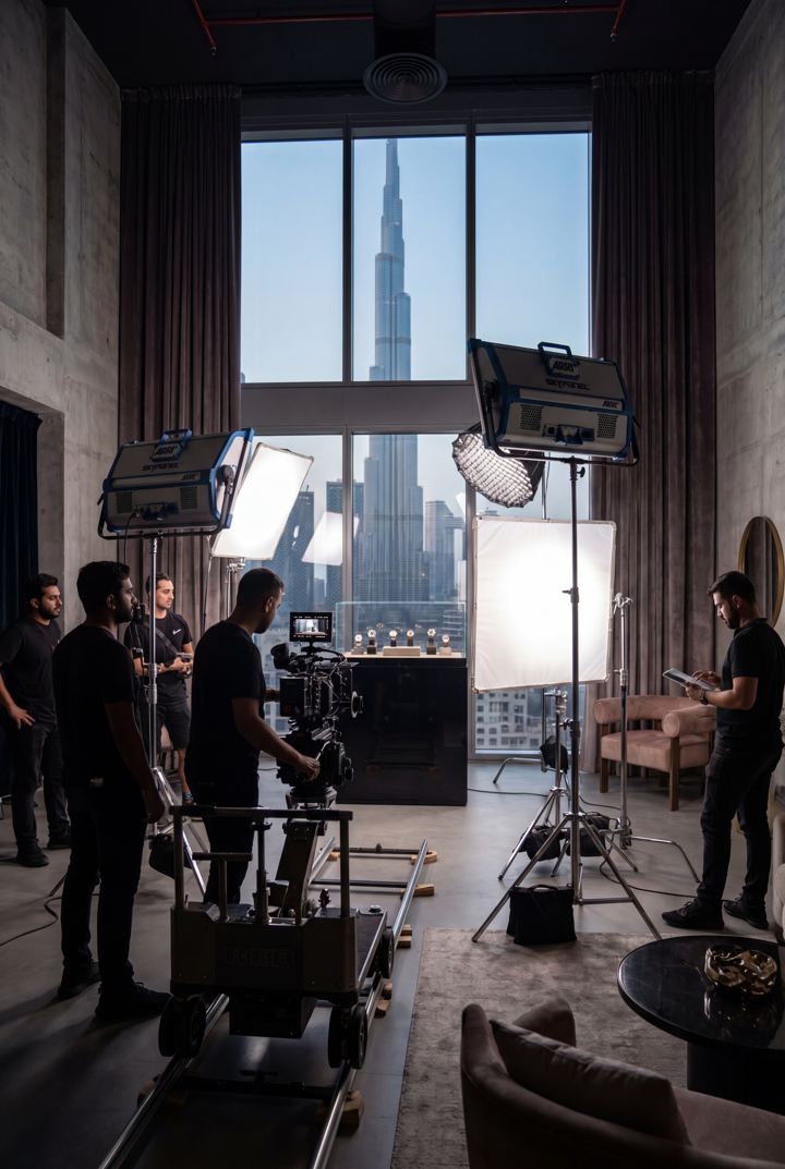 REC MEDIA on set